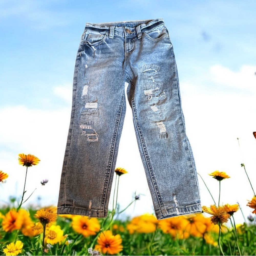 Girls Distressed Jeans Justice (6)